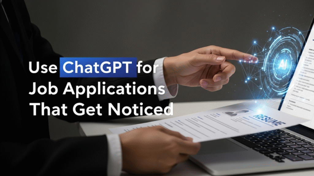 Use ChatGPT for Job Applications That Get Noticed Fast